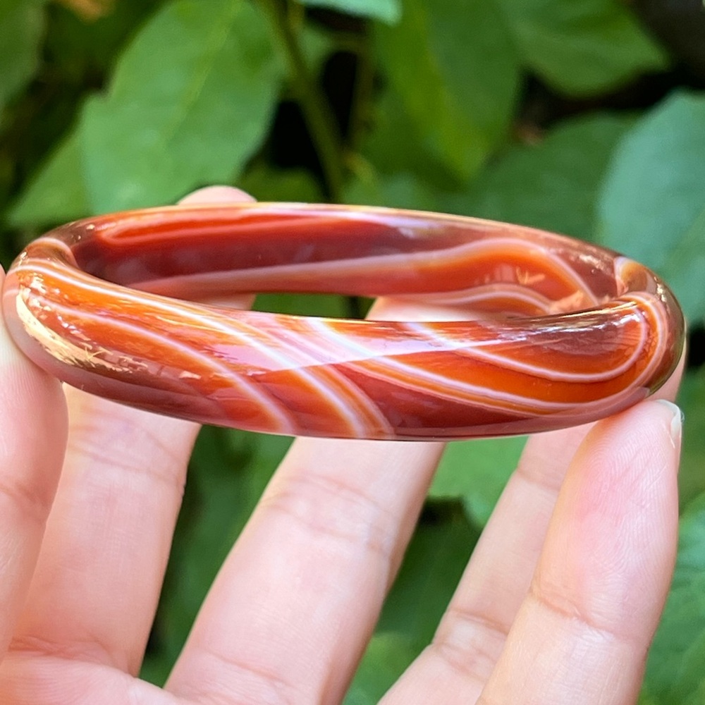 59mm inner diameter red carnelian‎ bangle 1469